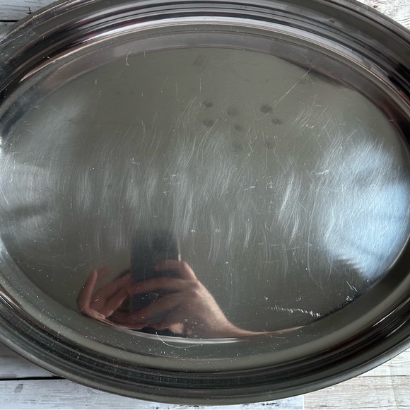 PREOWNED ALL CLAD STAINLESS STEEL 15” OVAL BAKING PAN 5.5QT / 5L - Picture 2 of 7